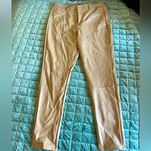 NWT!! 7 For All Mankind Tan Leather Pants